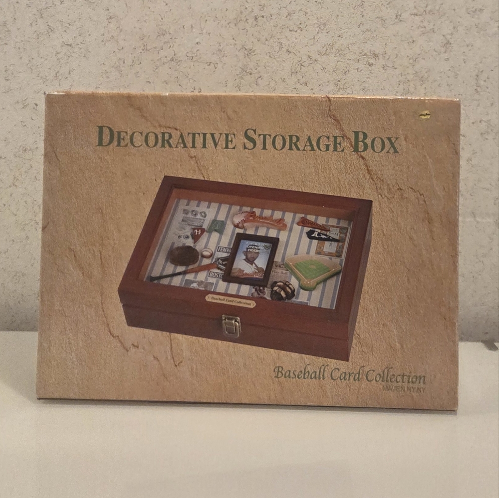 Vintage Baseball Card Storage Box